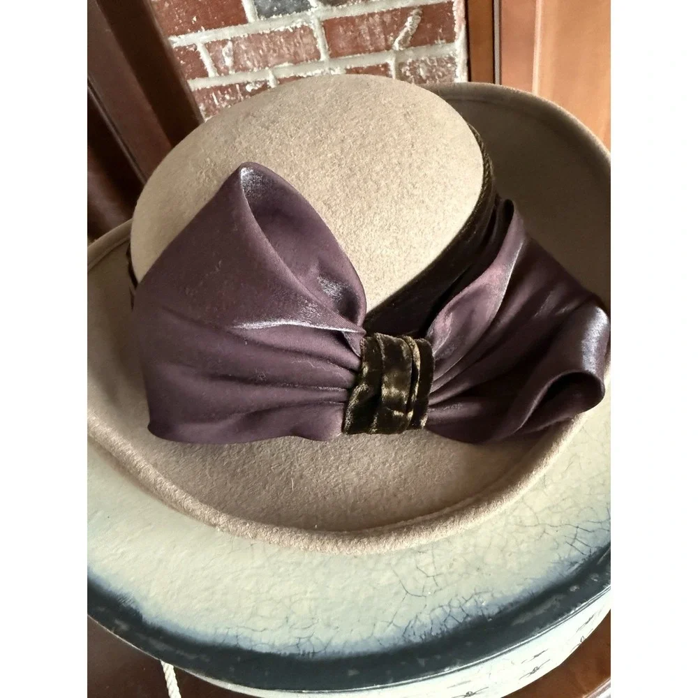vintage cloche hats for women Wool USA - Picture 4 of 6